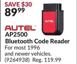 Princess Auto AP2500 Bluetooth Code Reader offer