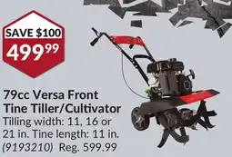 Princess Auto 79cc Versa Front Tine Tiller/Cultivator offer