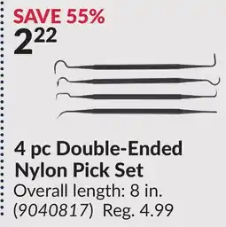 Princess Auto 4 pc Double-Ended Nylon Pick Set offer