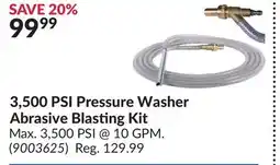 Princess Auto 3, 500 PSI Pressure Washer Abrasive Blasting Kit offer