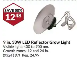 Princess Auto 9 in. 33W LED Reflector Grow Light offer