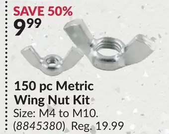 Princess Auto 150 pc Metric Wing Nut Kit offer
