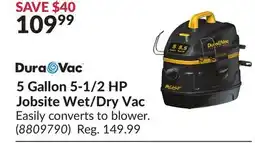 Princess Auto 5 Gallon 5-1/2 HP Jobsite Wet/Dry Vac offer