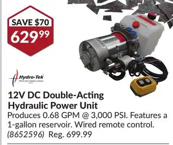 Princess Auto 12V DC Double-Acting Hydraulic Power Unit offer