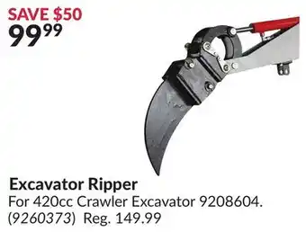Princess Auto Excavator Ripper offer