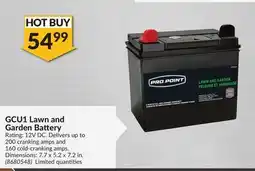 Princess Auto GCU1 Lawn and Garden Battery offer