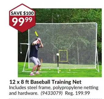 Princess Auto 12 x 8 ft Baseball Training Net offer