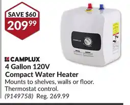 Princess Auto 4 Gallon 120V Compact Water Heater offer