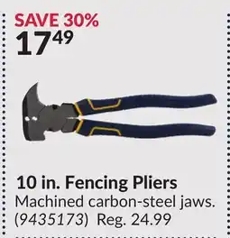 Princess Auto 10 in. Fencing Pliers offer