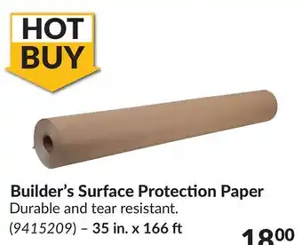 Princess Auto Builder's Surface Protection Paper offer