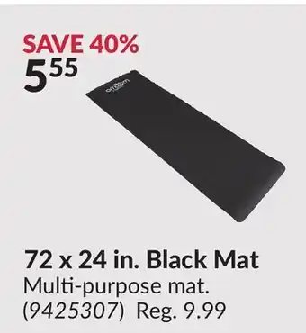 Princess Auto 72 x 24 in. Black Mat offer