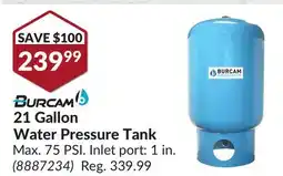 Princess Auto 21 Gallon Water Pressure Tank offer
