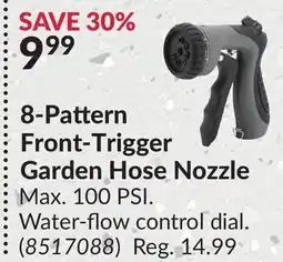 Princess Auto 8-Pattern Front-Trigger Garden Hose Nozzle offer