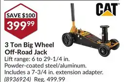 Princess Auto 3 Ton Big Wheel Off-Road Jack offer