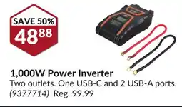 Princess Auto 1, 000W Power Inverter offer