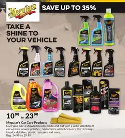 Princess Auto Meguiar's Car Care Products offer