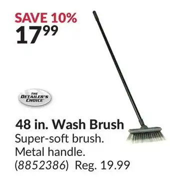 Princess Auto 48 in Wash Brush offer