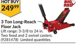 Princess Auto 3 Ton Long-Reach Floor Jack offer