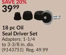 Princess Auto 18 pc Oil Seal Driver Set offer