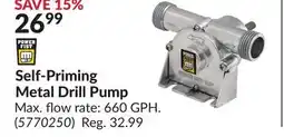 Princess Auto Power Fist Self-Priming Metal Drill Pump offer