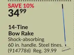 Princess Auto 14-Tine Bow Rake offer