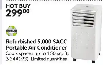 Princess Auto Refurbished 5, 000 SACC Portable Air Conditioner offer
