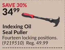 Princess Auto Indexing Oil Seal Puller offer