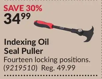 Princess Auto Indexing Oil Seal Puller offer