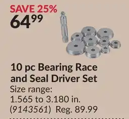 Princess Auto 10 pc Bearing Race and Seal Driver Set offer