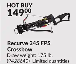 Princess Auto Recurve 245 FPS Crossbow offer