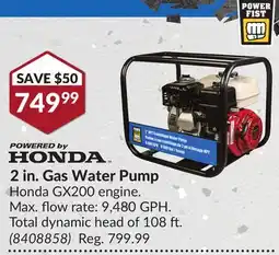 Princess Auto 2 in. Gas Water Pump offer