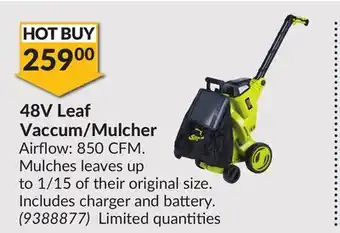 Princess Auto 48V Leaf Vaccum/Mulcher offer