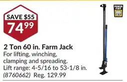 Princess Auto 2 Ton 60 in. Farm Jack offer