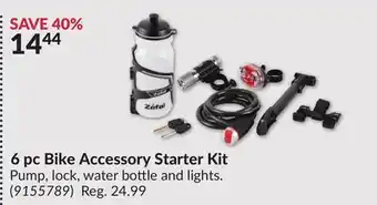 Princess Auto 6 pc Bike Accessory Starter Kit offer