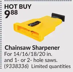 Princess Auto Chainsaw Sharpener offer