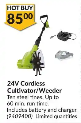 Princess Auto 24V Cordless Cultivator/Weeder offer