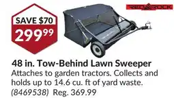 Princess Auto 48 in. Tow-Behind Lawn Sweeper offer