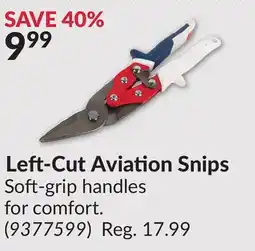 Princess Auto Left-Cut Aviation Snips grip offer