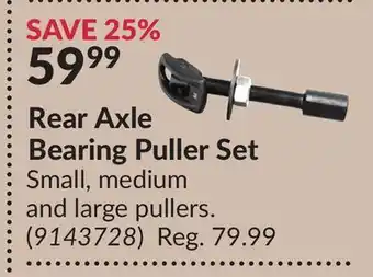 Princess Auto Rear Axle Bearing Puller Set offer