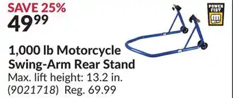 Princess Auto Motorcycle Swing-Arm offer