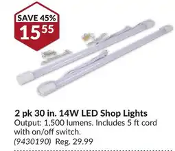 Princess Auto 2 pk 30 in. 14W LED Shop Lights offer