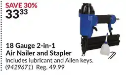 Princess Auto 18 Gauge 2-in-1 Air Nailer and Stapler offer
