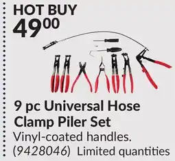Princess Auto 9 pc Universal Hose Clamp Piler Set offer