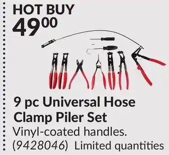 Princess Auto 9 pc Universal Hose Clamp Piler Set offer