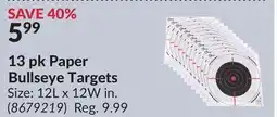 Princess Auto 13 pk Paper Bullseye Targets offer