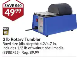 Princess Auto 3 lb Rotary Tumbler offer