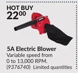 Princess Auto 5A Electric Blower offer