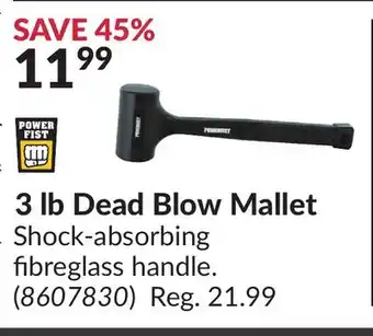 Princess Auto 3 lb Dead Blow Mallet offer