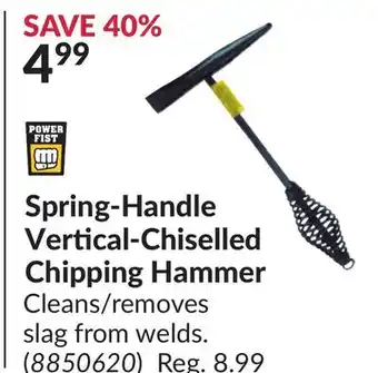 Princess Auto Spring-Handle Vertical-Chiselled Chipping Hammer offer