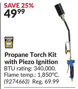 Princess Auto Propane Torch Kit with Piezo Ignition offer